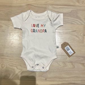 NWT “Love My Grandpa” Bodysuit by Finn + Emma Organic Cotton